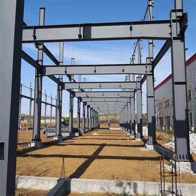 Q235 / Q355 Construção de oficinas de aço pré-fabricadas de aço estrutural de carbono