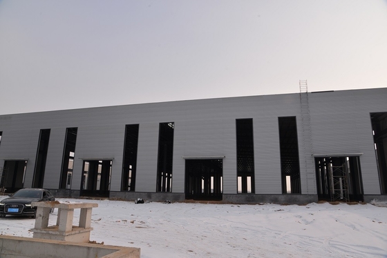 A construção civil do armazém da construção de aço do grande período de Q355B fácil monta
