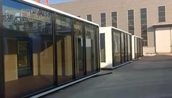 O escritório modular da casa pré-fabricada do painel de sanduíche 20FT pré-fabricou casas do contentor