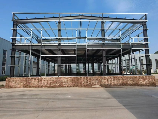 Anti corrosão das construções de aço dobro da casa pré-fabricada do metal do andar Q235B Q345B