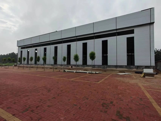 Construção pré-fabricada Q345 sadia da construção de aço do armazém do metal da isolação