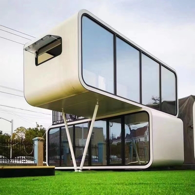 Casa pré-fabricada ao ar livre Habitação e trabalho Apple Cabin Design Office Pod
