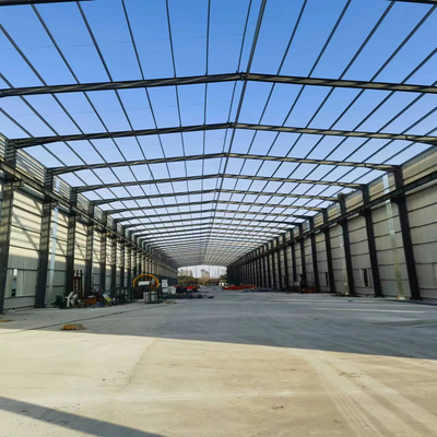 Oficina de construção de estruturas metálicas de aço para armazéns prefabricados
