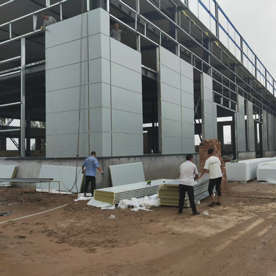 Edifícios pré-fabricados Oficina de estruturas de aço Resistência ao terremoto e ao vento