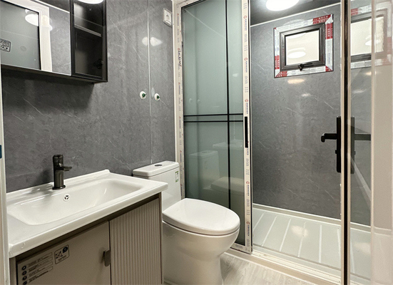 Casa de contêiner de expansão de tijolo vermelho de 20 pés