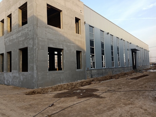 O espaço de escritórios da construção do metal do OEM do armazém da construção de aço da vertente do armazenamento