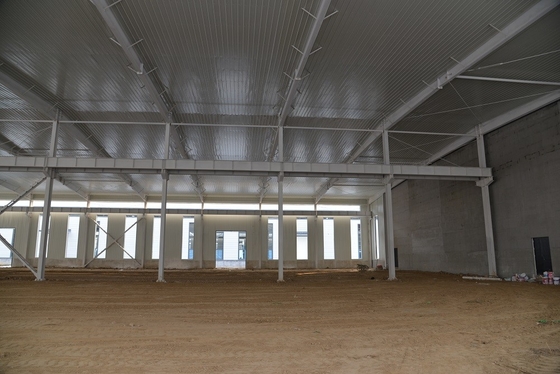 Construção do quadro do metal da luz da construção de aço do grande período Q355