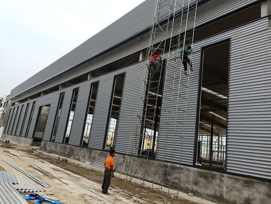 Q345b colorido pré-fabricou o armazém de aço