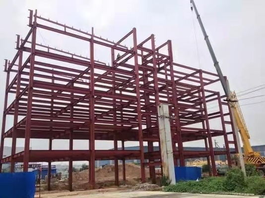 As lãs da fibra de vidro pré-fabricaram construções de armação de aço para o bungalow