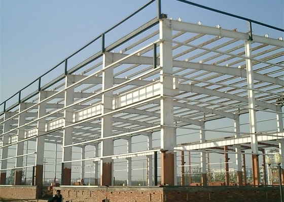 Anti construção sísmica do armazém do metal da casa pré-fabricada da oficina Q345B Q235B da construção de aço